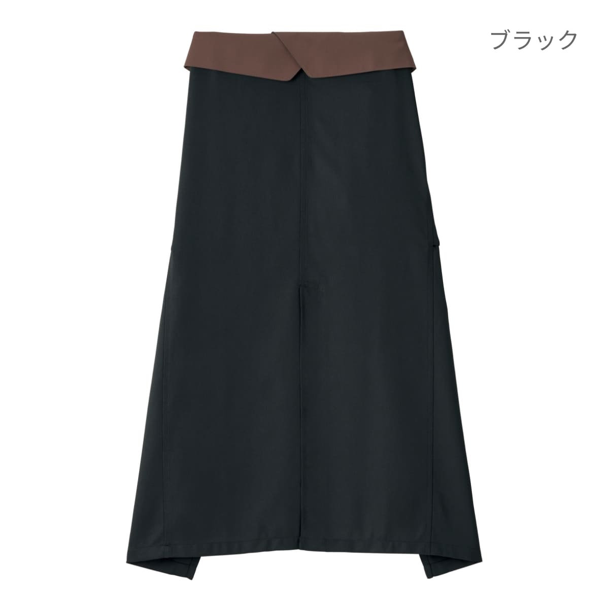 ソムリエエプロン | カフェ・飲食店制服 | 1枚 | FK7178 | ブラック×ブラウン