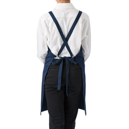 胸当てエプロン | カフェ・飲食店制服 | 1枚 | FK7182 | ネイビー
