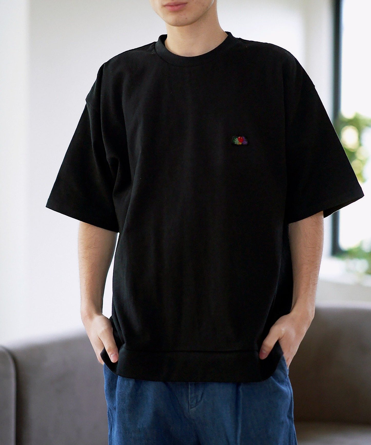 BLACKEDITION HEAVY Tシャツ(胸ワッペン) | メンズ | 1枚 | 1012 | ブラック