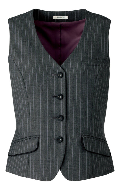 ベスト | レディース | 1枚 | AV1242 | グレー×パープル