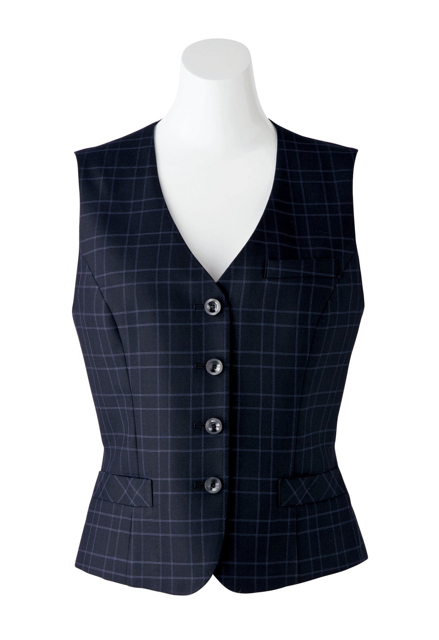 ベスト | レディース | 1枚 | AV1246 | ネイビー×ブルー