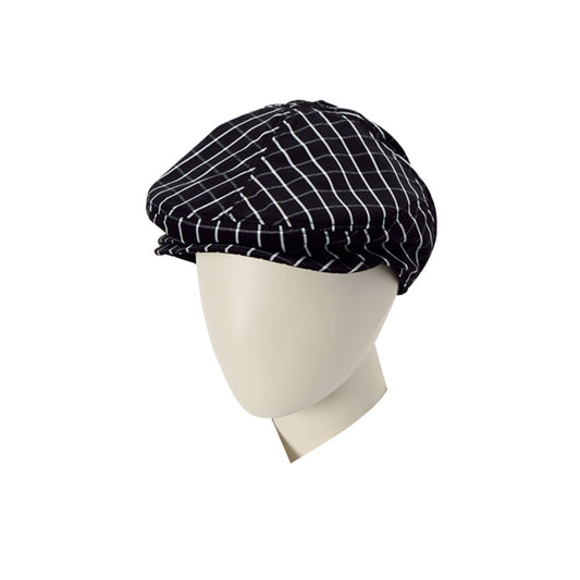 ハンチング（チェック） | カフェ・飲食店制服 | 1枚 | FA9654 | ブラック