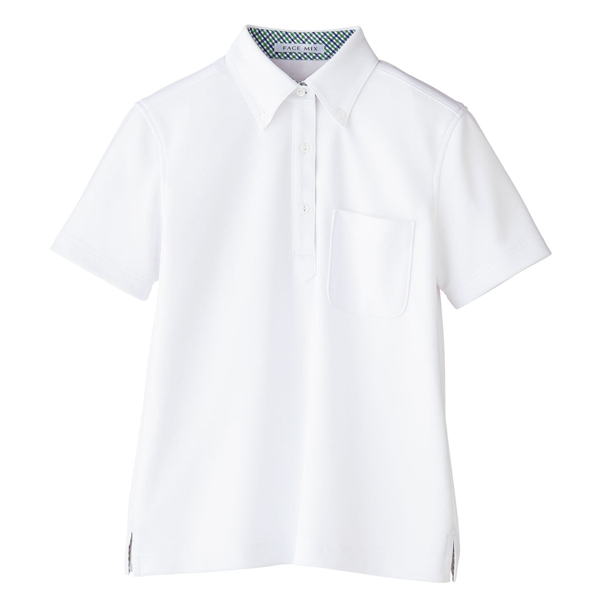 レディス吸汗速乾ポロシャツ（チェック） | レディース | 1枚 | FB4017L | ホワイト