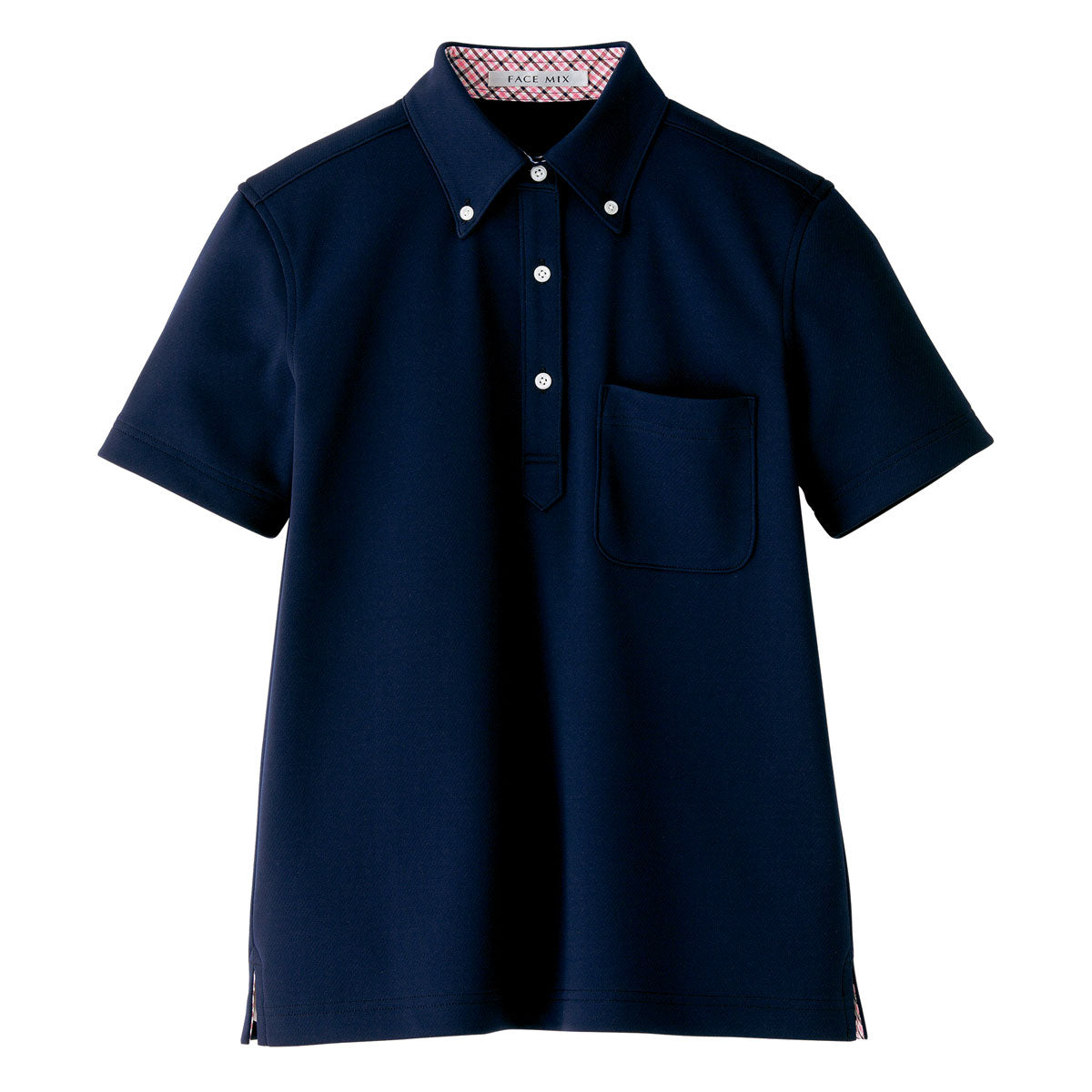 レディス吸汗速乾ポロシャツ（チェック） | レディース | 1枚 | FB4017L | ネイビー