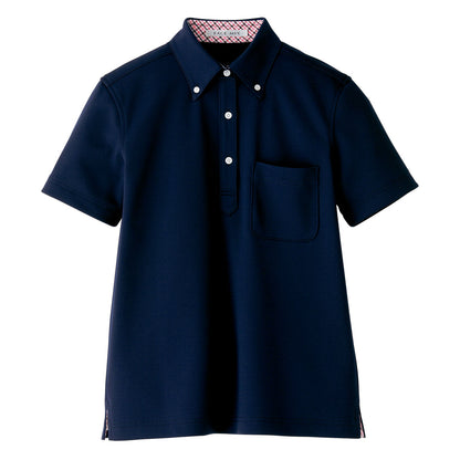 レディス吸汗速乾ポロシャツ（チェック） | レディース | 1枚 | FB4017L | ネイビー