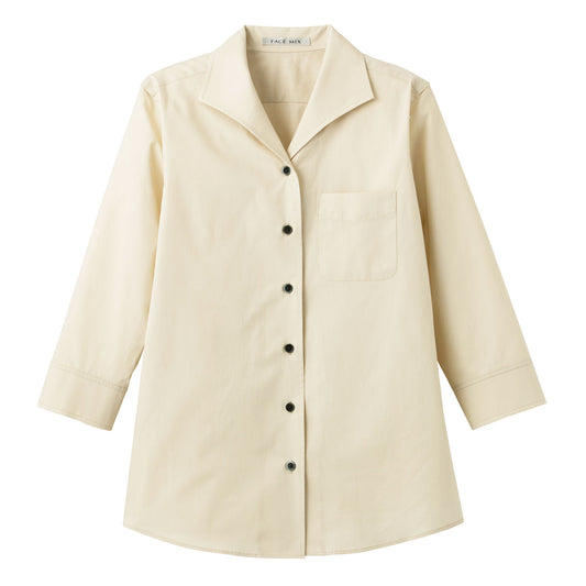 レディスイタリアンカラー七分袖ブラウス | レディース | 1枚 | FB4027L | ベージュ