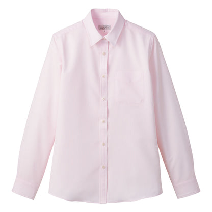 吸汗速乾レディス長袖ブラウス | レディース | 1枚 | FB4030L | ピンク