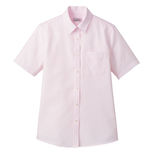 吸汗速乾レディス半袖ブラウス | レディース | 1枚 | FB4031L | ピンク