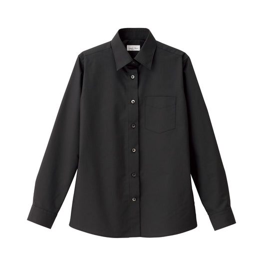 レディスレギュラーカラー長袖ブラウス | レディース | 1枚 | FB4035L | ブラック