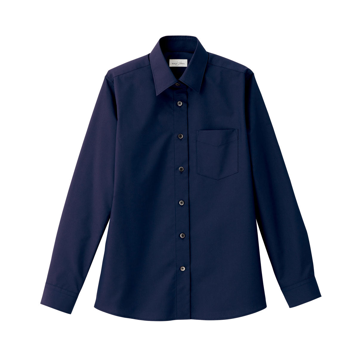 レディスレギュラーカラー長袖ブラウス | レディース | 1枚 | FB4035L | ネイビー