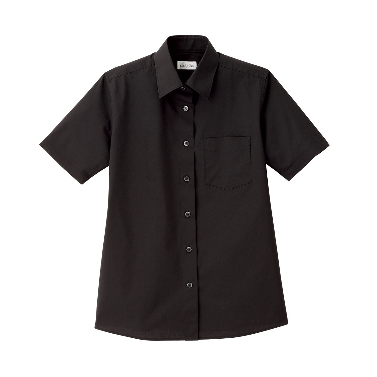 レディスレギュラーカラー半袖ブラウス | レディース | 1枚 | FB4036L | ブラック