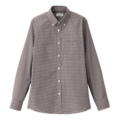 レディスボタンダウン長袖ブラウス | レディース | 1枚 | FB4042L | ブラウン