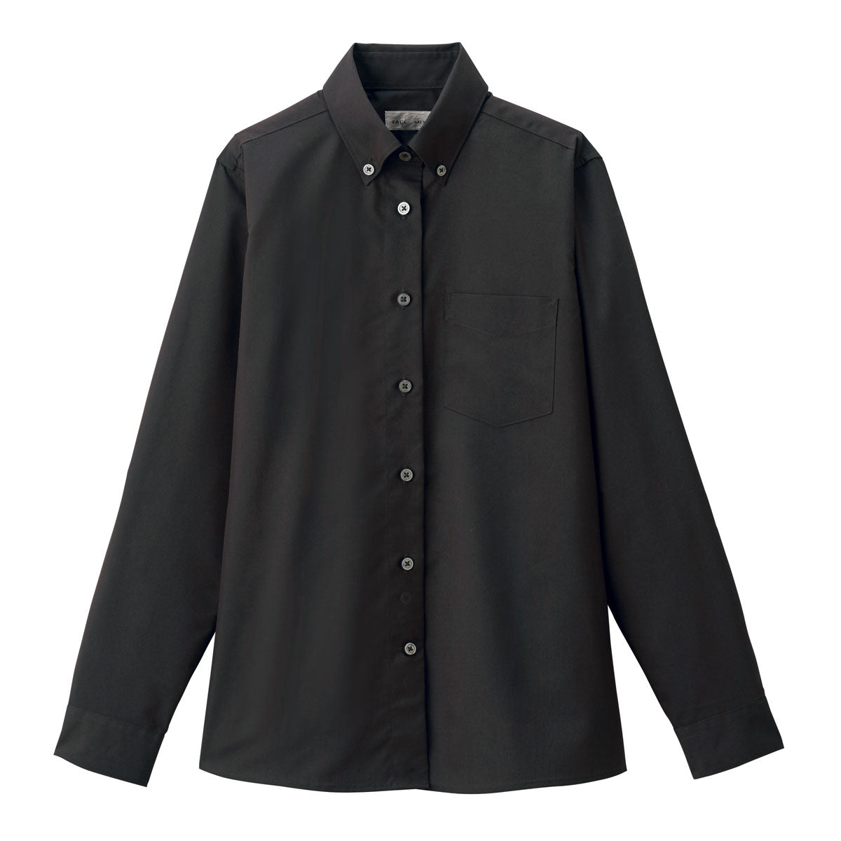 レディスボダンダウン長袖ブラウス | レディース | 1枚 | FB4044L | ブラック