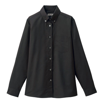 レディスボダンダウン長袖ブラウス | レディース | 1枚 | FB4044L | ブラック