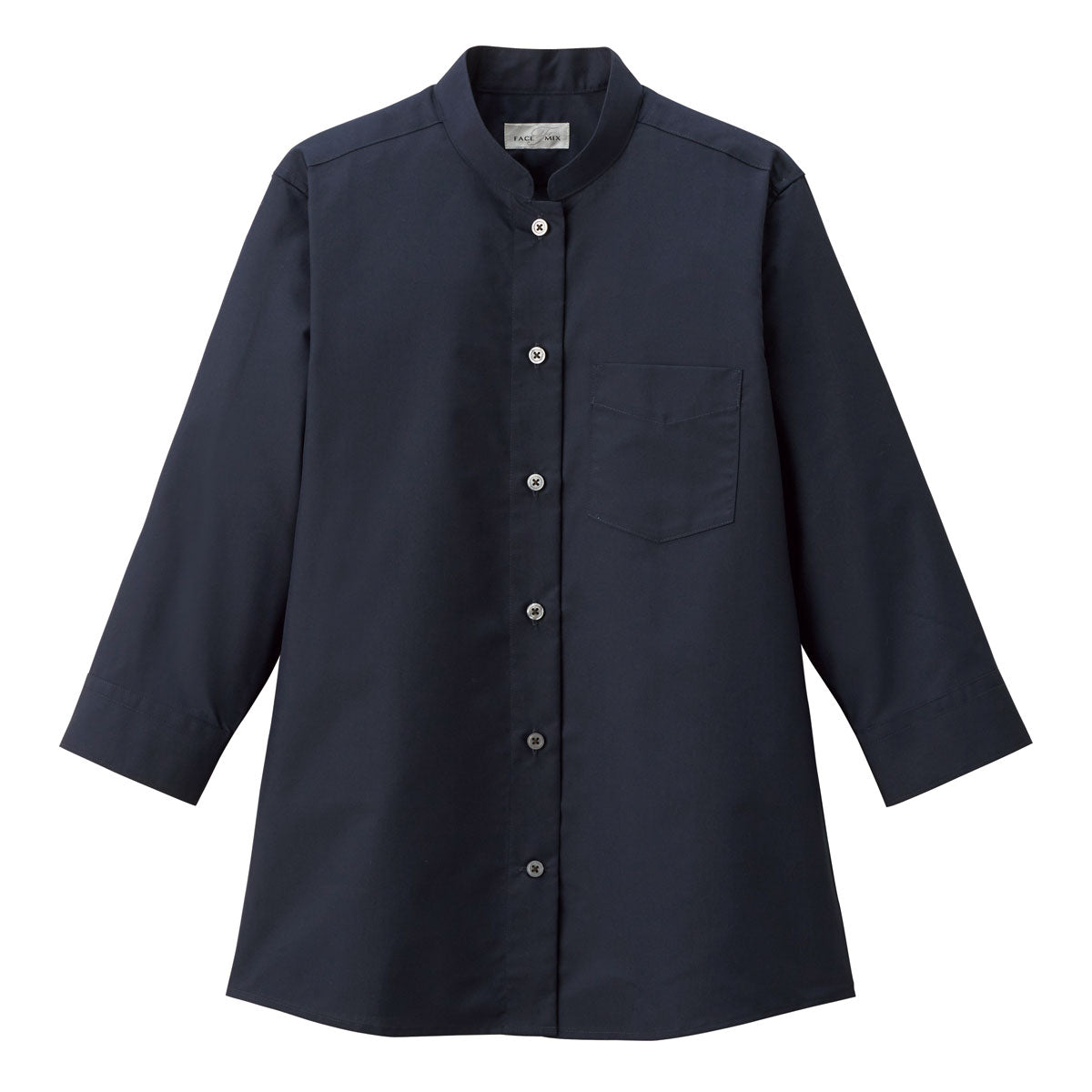 レディススタンドカラー七分袖ブラウス | レディース | 1枚 | FB4047L | ネイビー