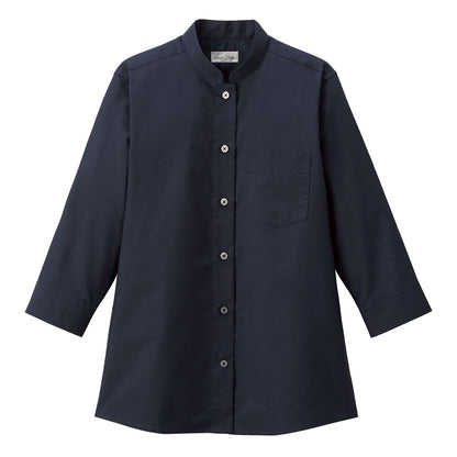 レディススタンドカラー七分袖ブラウス | レディース | 1枚 | FB4047L | ネイビー