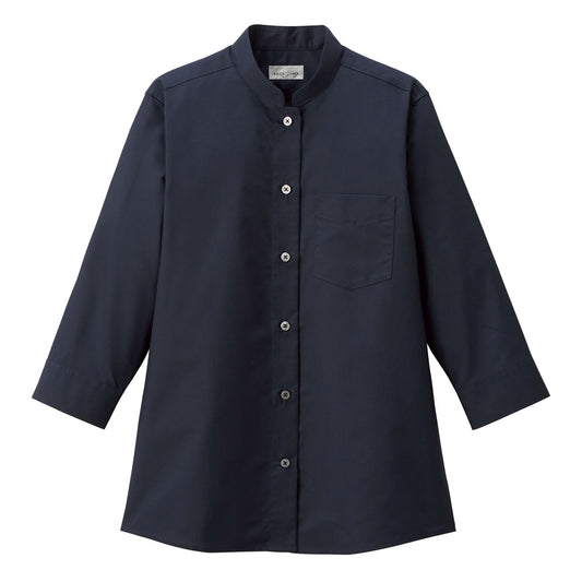 レディススタンドカラー七分袖ブラウス | レディース | 1枚 | FB4047L | ネイビー