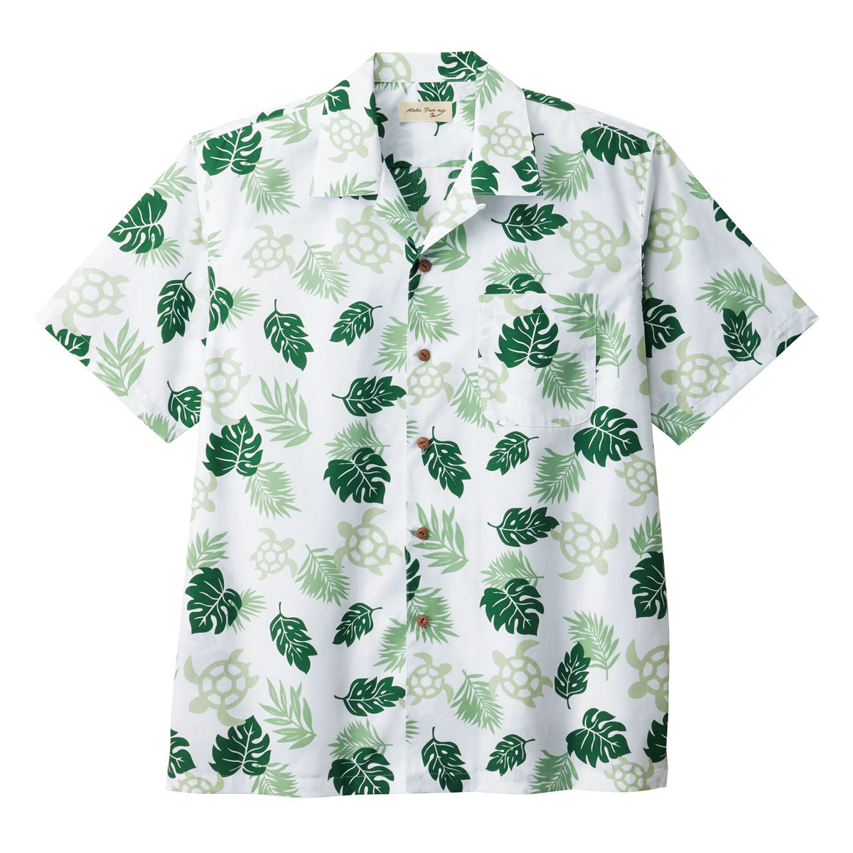 アロハシャツ（ウミガメ） | メンズ | 1枚 | FB4545U | グリーン