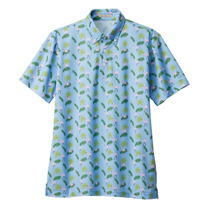 アロハポロシャツ（フラミンゴ） | メンズ | 1枚 | FB4549U | ブルー