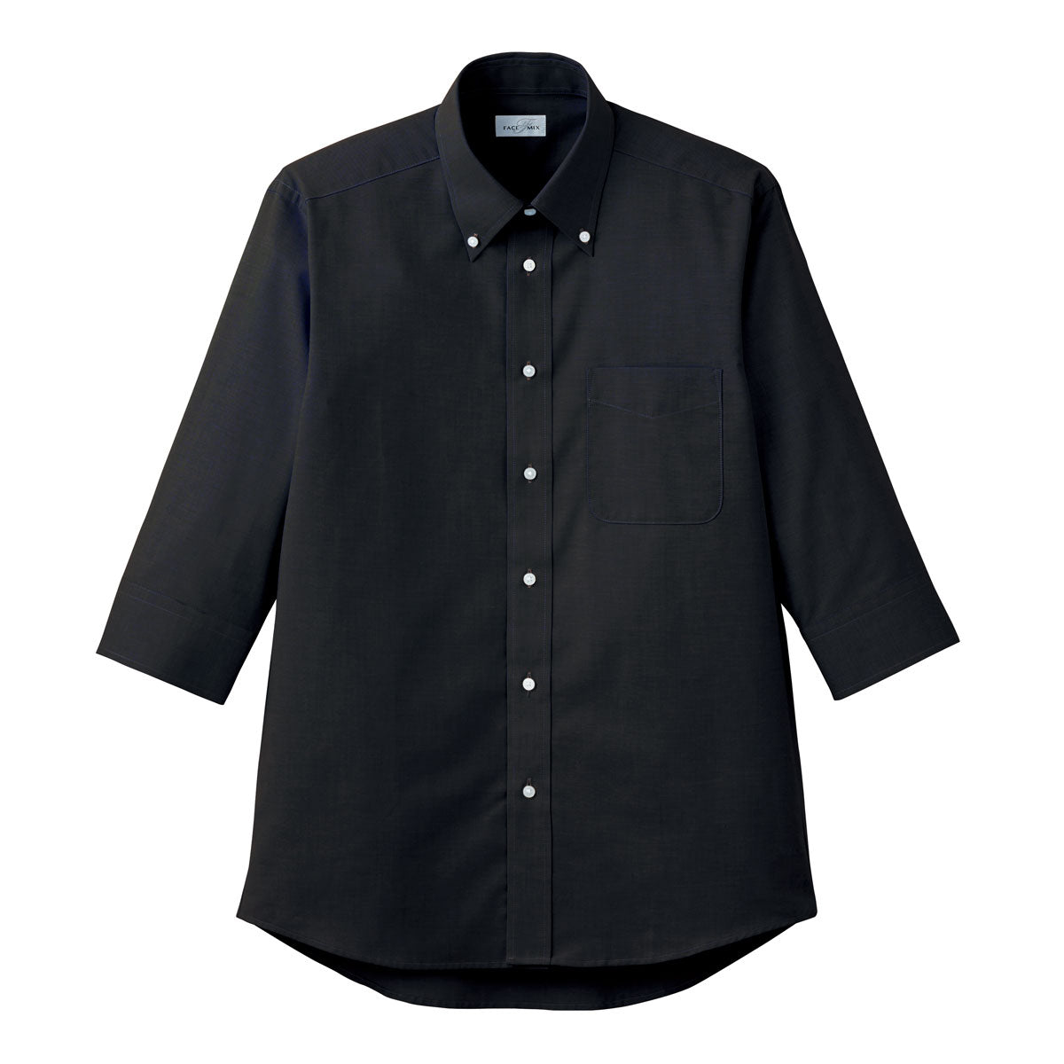 オックスフォード七分袖シャツ | メンズ | 1枚 | FB4555U | ブラック