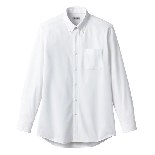 ボタンダウンニット長袖シャツ | メンズ | 1枚 | FB4557U | ホワイト