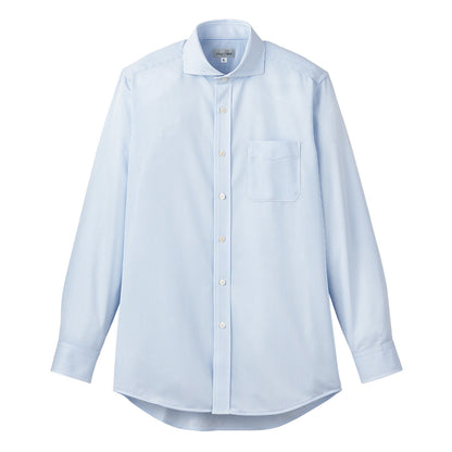 ワイドカラーニット長袖シャツ | メンズ | 1枚 | FB4559U | ブルー