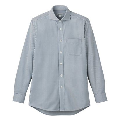 ワイドカラーニット長袖シャツ | メンズ | 1枚 | FB4559U | ネイビー