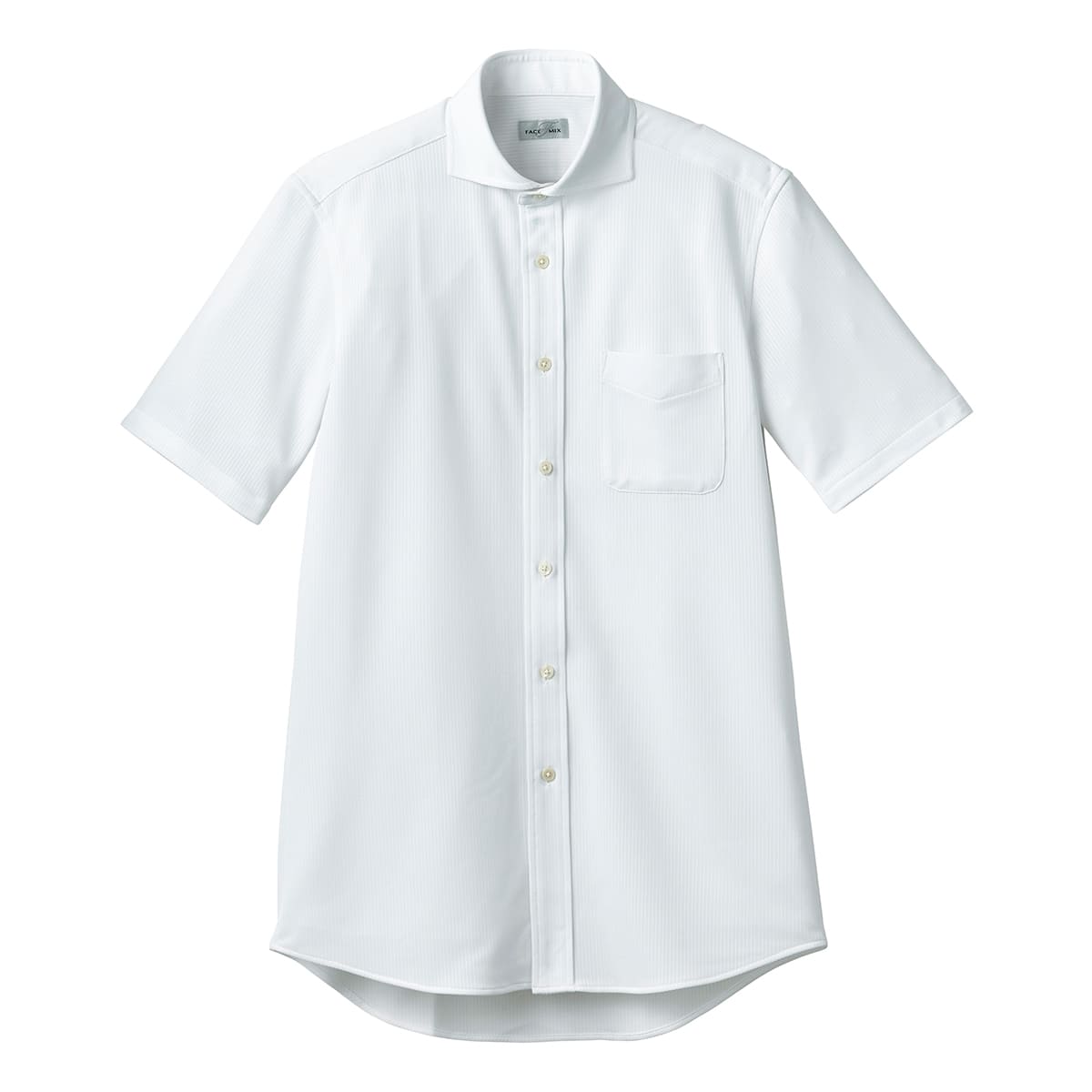 ワイドカラーニット半袖シャツ | メンズ | 1枚 | FB4560U | ホワイト