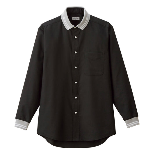 ユニセックスリブシャツ | メンズ | 1枚 | FB4565U | ブラック（グレーリブ）