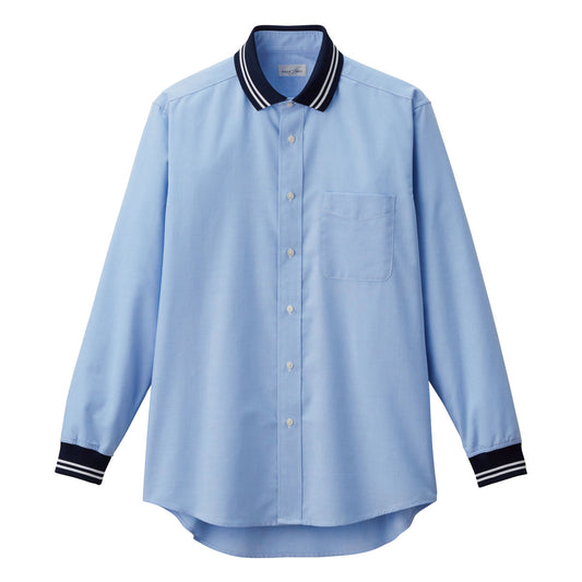 ユニセックスリブシャツ | メンズ | 1枚 | FB4565U | ブルー（ネイビーリブ）