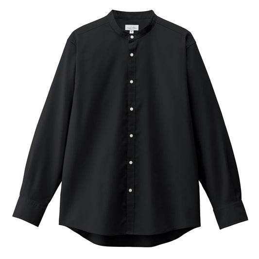 バンドカラー長袖シャツ | メンズ | 1枚 | FB4567U | ブラック