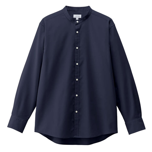 バンドカラー長袖シャツ | メンズ | 1枚 | FB4567U | ネイビー
