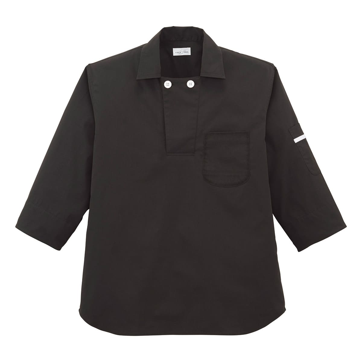 ユニセックスコックシャツ | ユニフォーム | 1枚 | FB4572U | ブラック