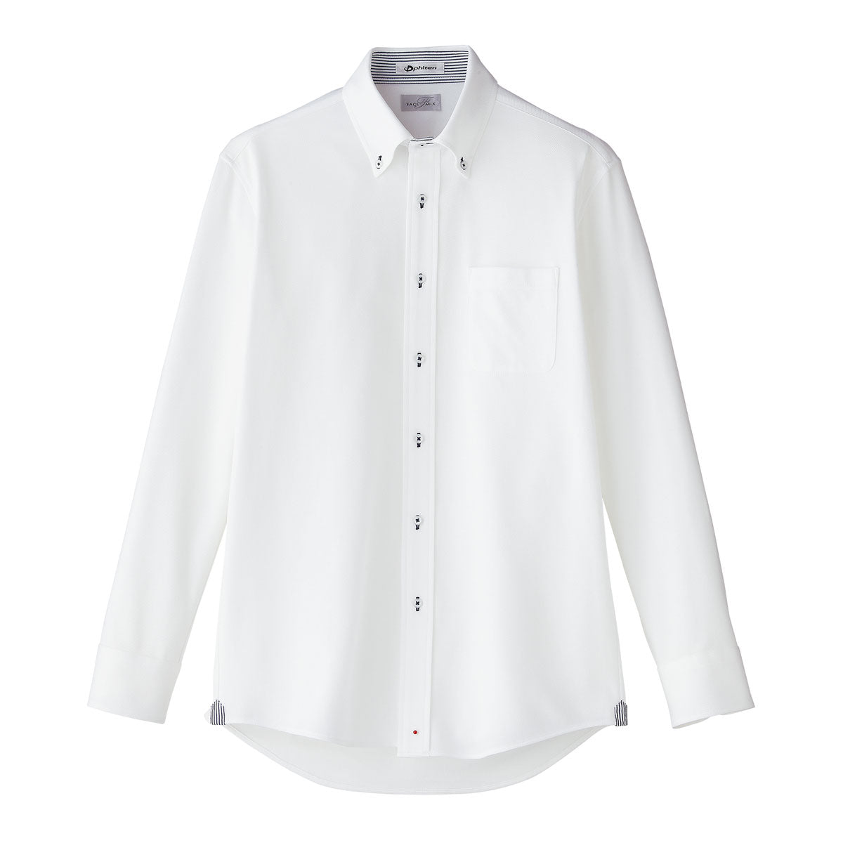 メンズ吸汗速乾ニット長袖シャツ | メンズ | 1枚 | FB5026M | ネイビー