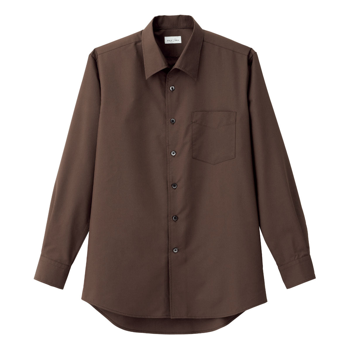 メンズ開襟長袖シャツ | メンズ | 1枚 | FB5043M | ブラウン