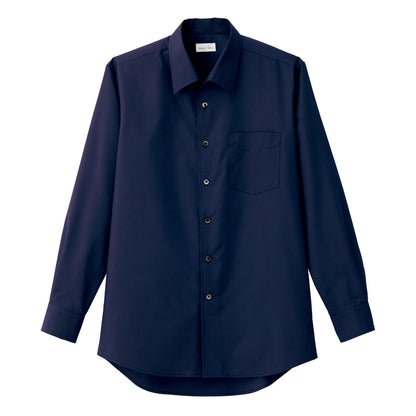 メンズ開襟長袖シャツ | メンズ | 1枚 | FB5043M | ネイビー