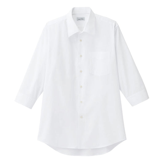 メンズ開襟七分袖シャツ | メンズ | 1枚 | FB5044M | ホワイト