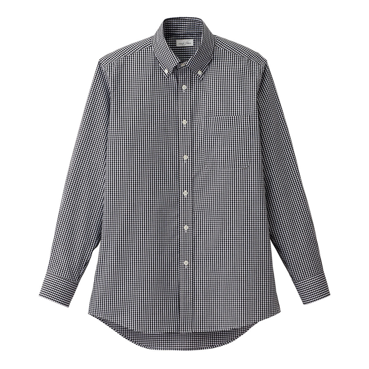 メンズボタンダウン長袖シャツ | メンズ | 1枚 | FB5047M | ブラック