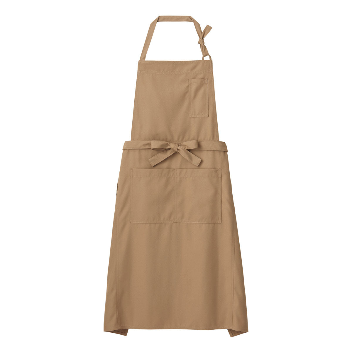 胸当てエプロン | カフェ・飲食店制服 | 1枚 | FK7159 | モカ