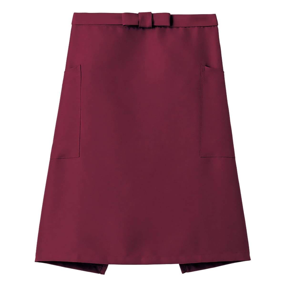 ミドルエプロン | カフェ・飲食店制服 | 1枚 | FK7166 | ワイン