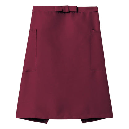ミドルエプロン | カフェ・飲食店制服 | 1枚 | FK7166 | ワイン