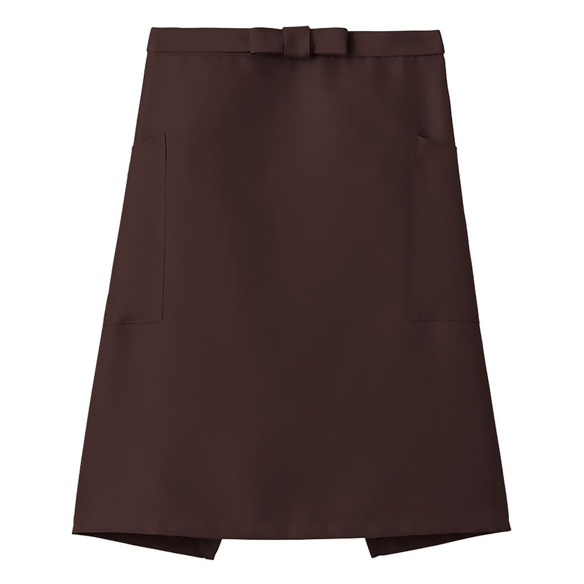 ミドルエプロン | カフェ・飲食店制服 | 1枚 | FK7166 | ブラウン