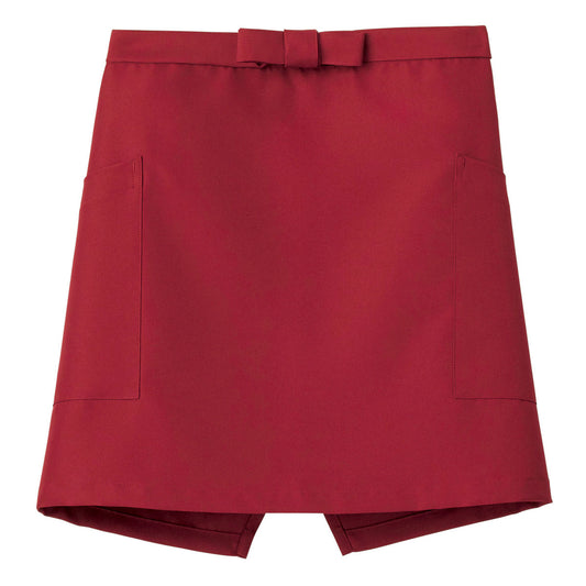 ショートエプロン | カフェ・飲食店制服 | 1枚 | FK7167 | レッド