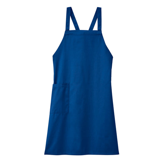 胸当てエプロン | カフェ・飲食店制服 | 1枚 | FK7182 | ブルー