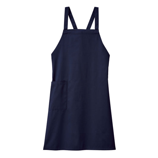 胸当てエプロン | カフェ・飲食店制服 | 1枚 | FK7182 | ネイビー