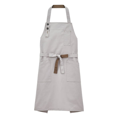 胸当てエプロン | ノベルティ(小物) | 1枚 | FK7193 | グレー×ブラウン