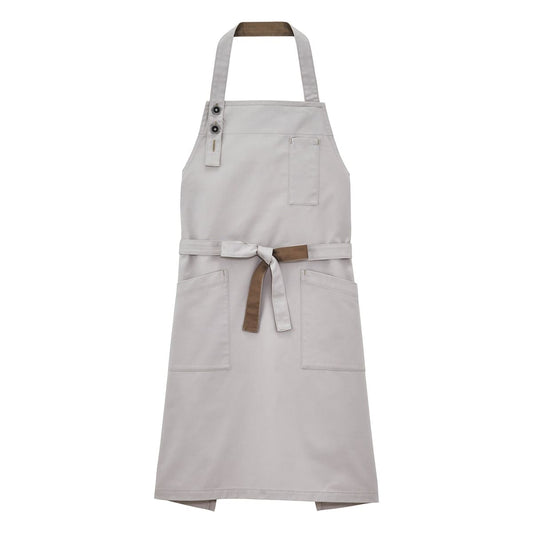 胸当てエプロン | ノベルティ(小物) | 1枚 | FK7193 | グレー×ブラウン
