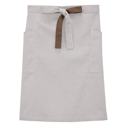 ミドルエプロン | ノベルティ(小物) | 1枚 | FK7194 | グレー×ブラウン