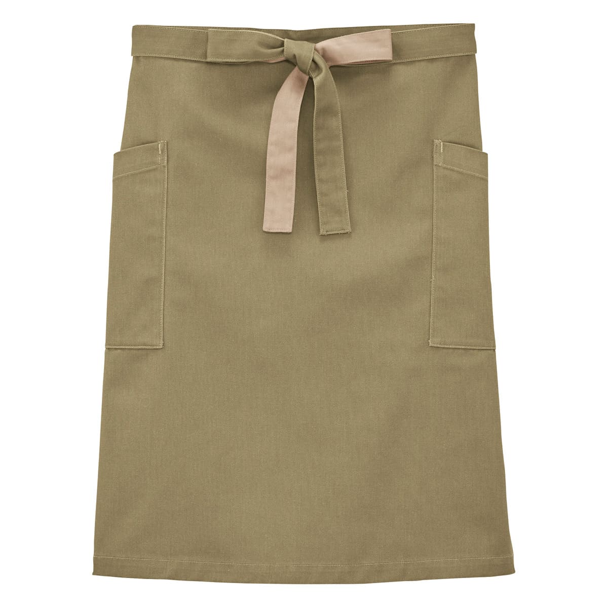 ミドルエプロン | ノベルティ(小物) | 1枚 | FK7194 | カーキ×ベージュ