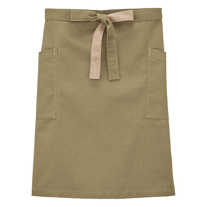 ミドルエプロン | ノベルティ(小物) | 1枚 | FK7194 | カーキ×ベージュ